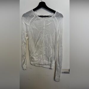 OBO Zara White V-Neck Women's Sweater